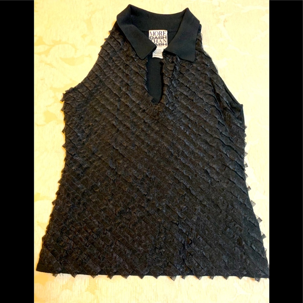 MORE DASH THAN CASH SLEEVELESS TOP
